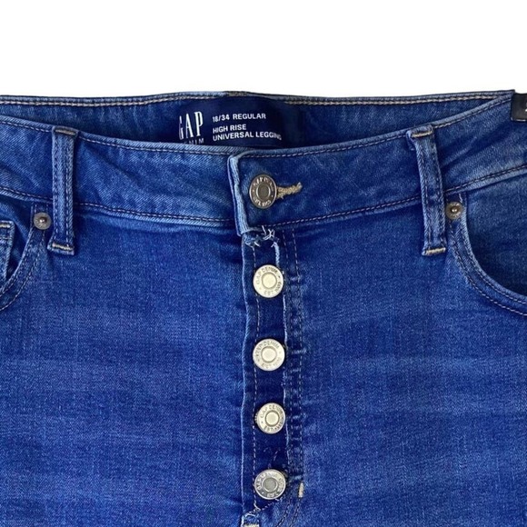 Gap Plus Size 18 Jeans High Rise Universal Legging Distressed - Picture 9 of 9